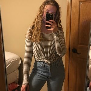 American Eagle striped T-shirt